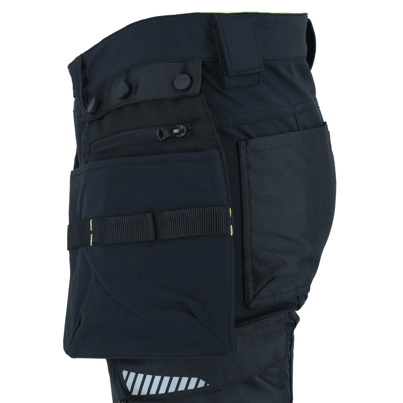 Bismuth Stretch Pant w/button,Black Beauty